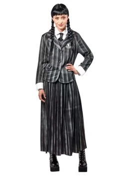Wednesday Nevermore Academy Costume For Women 7 Wednesday Nevermore Academy Costume For Women -Halloween Costumes wednesday nevermore academy womens costume alt 1