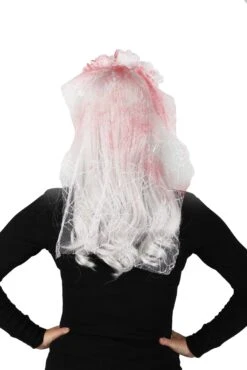 Bloody White Veil -Halloween Costumes white bloody veil alt 1