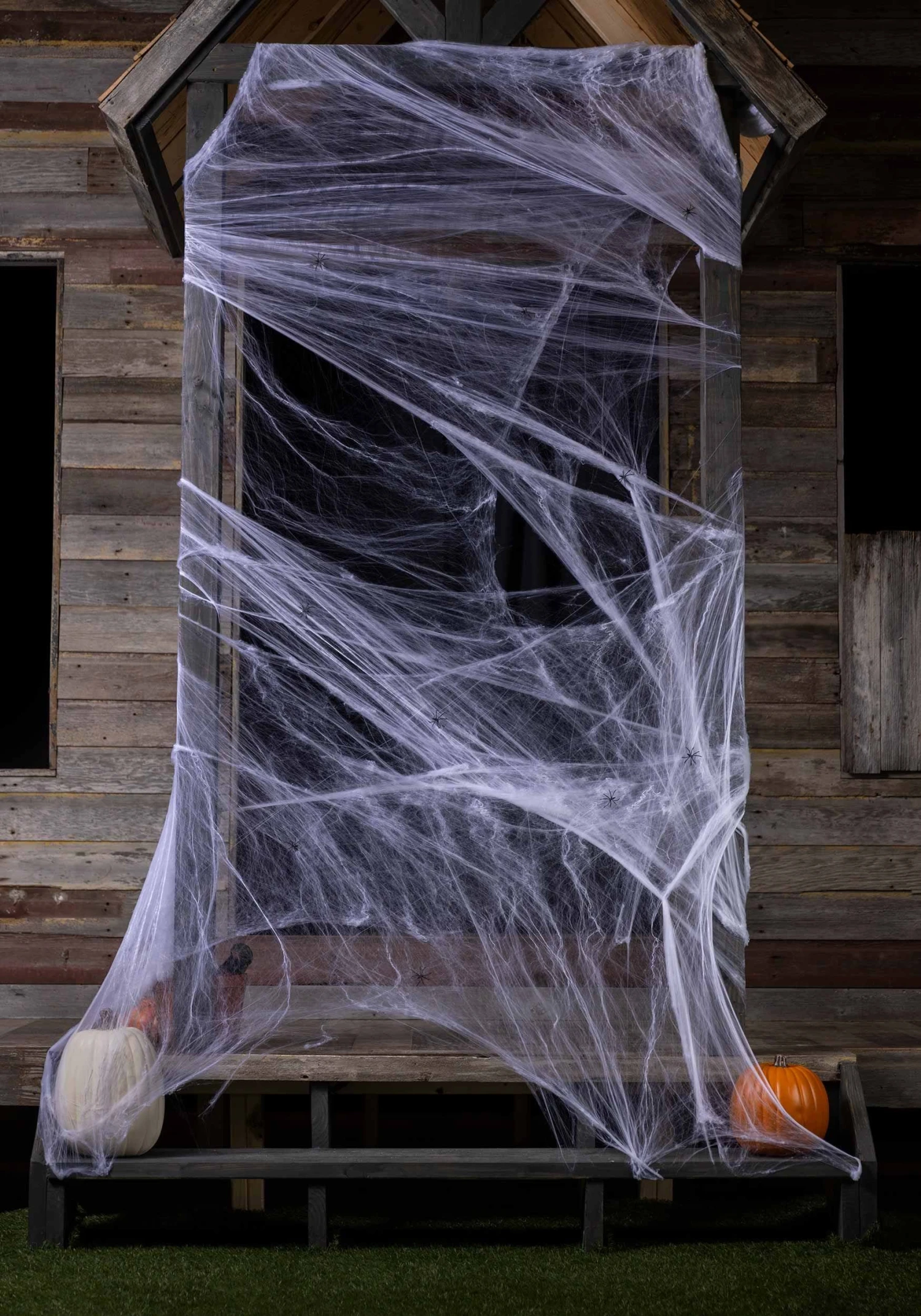 800 Square FT White Spider Web Halloween Decoration 3 800 Square FT White Spider Web Halloween Decoration