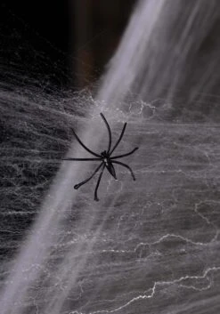 200 Square FT White Spider Web Halloween Prop -Halloween Costumes white spider web decoration alt 3