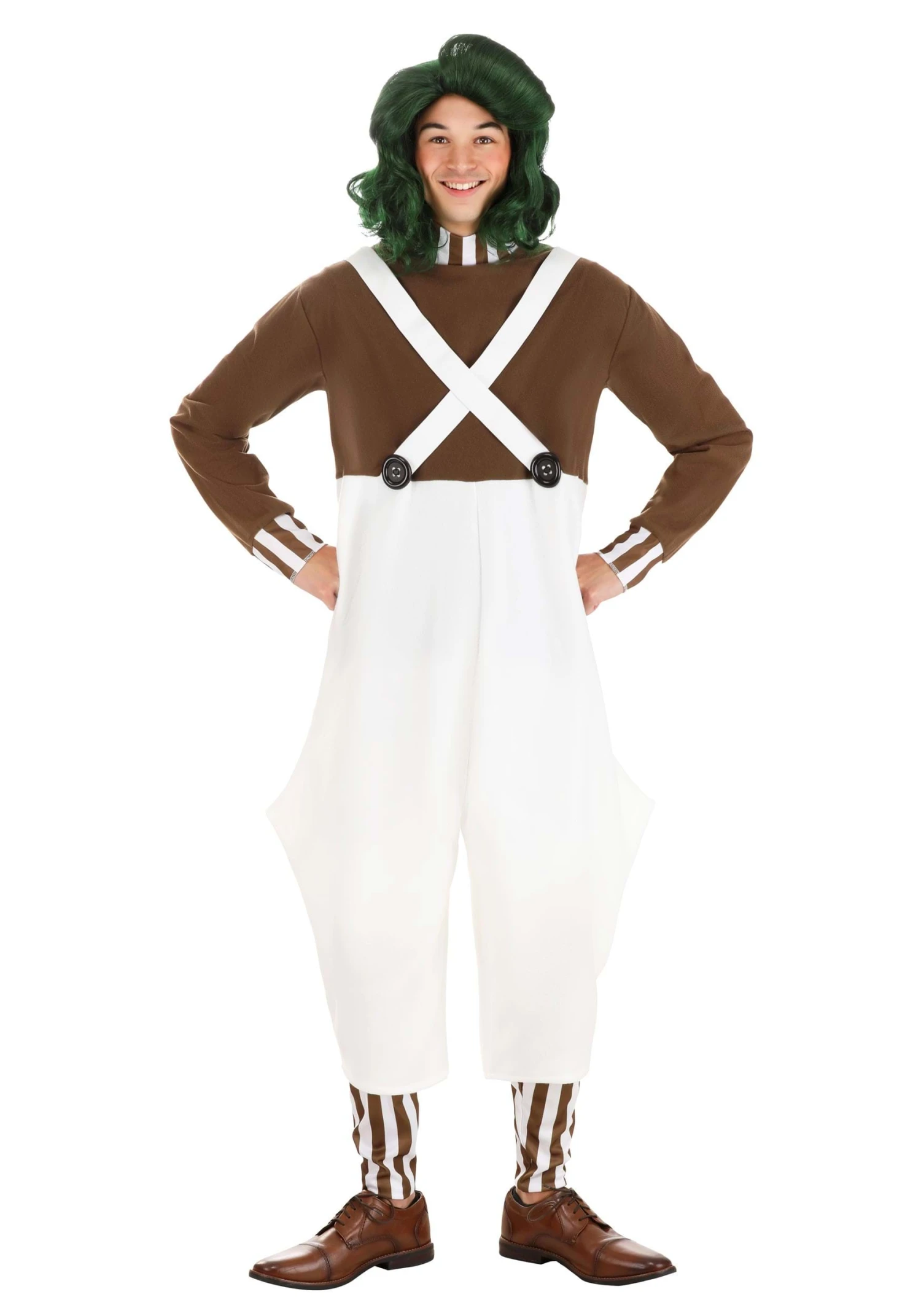 Willy Wonka Oompa Loompa Costume For Adults 3 Willy Wonka Oompa Loompa Costume For Adults