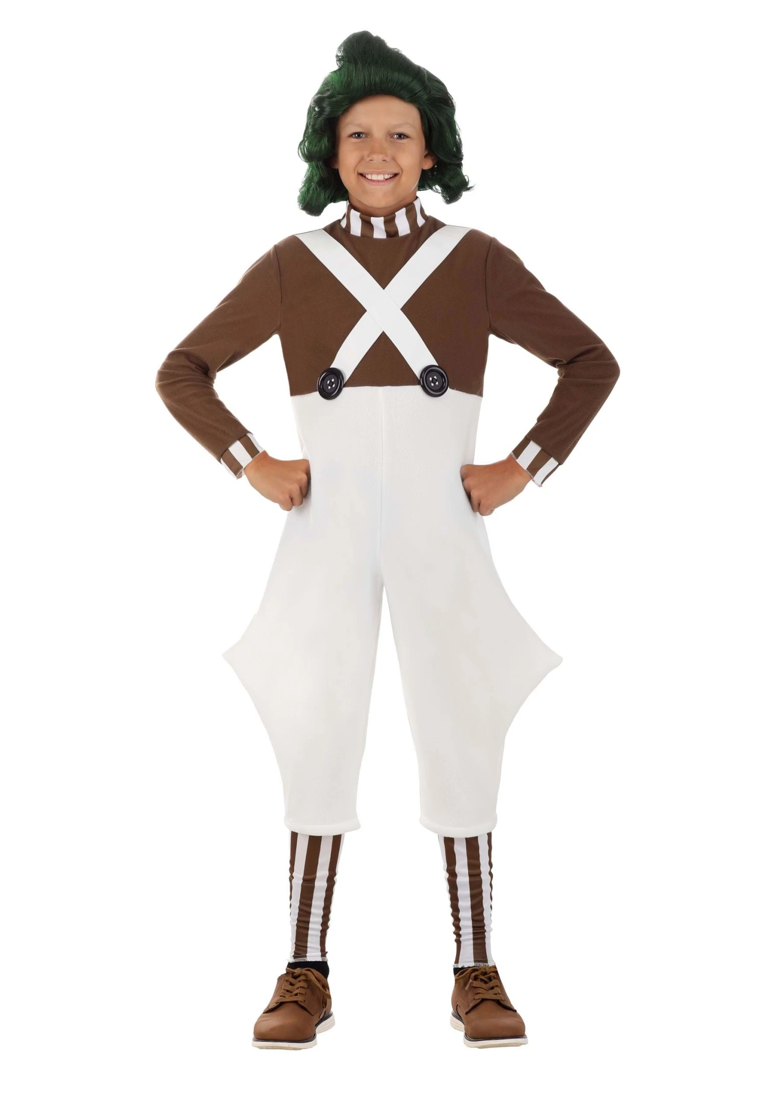 Willy Wonka Oompa Loompa Costume For Kids 3 Willy Wonka Oompa Loompa Costume For Kids