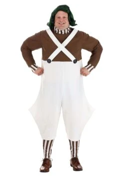 Willy Wonka Plus Size Oompa Loompa Costume For Men