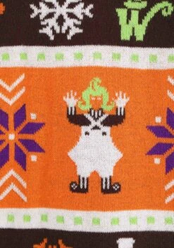 Willy Wonka Ugly Sweater For Adults -Halloween Costumes willy wonka ugly sweater alt 2
