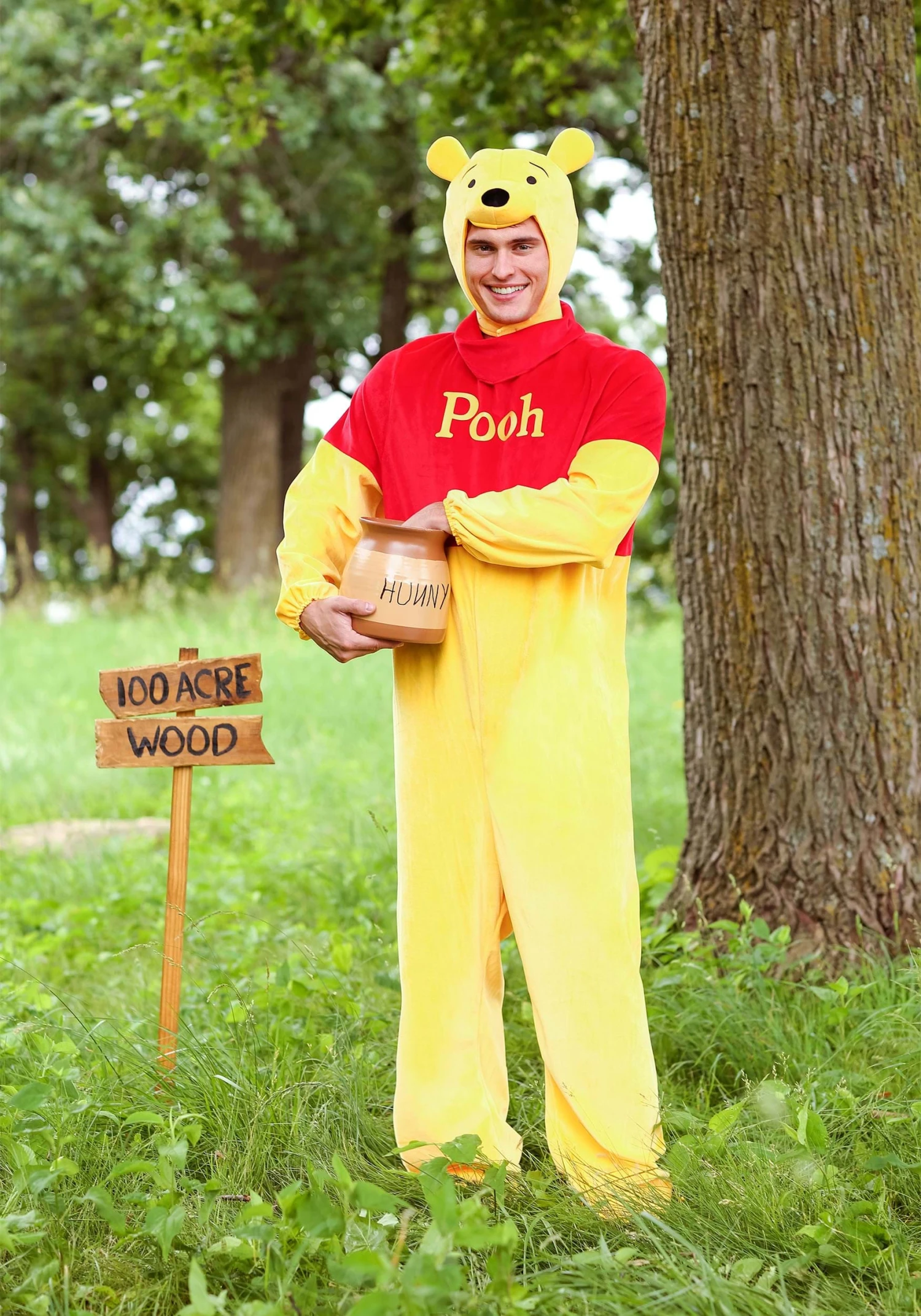Adult Winnie The Pooh Deluxe Plus Size Costume 3 Adult Winnie The Pooh Deluxe Plus Size Costume
