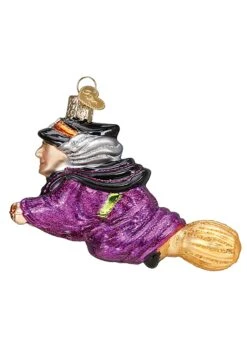 Witch Flying On A Broomstick Ornament -Halloween Costumes witch on broomstick ornament alt 2