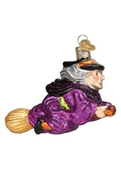 Witch Flying On A Broomstick Ornament -Halloween Costumes witch on broomstick ornament alt 5