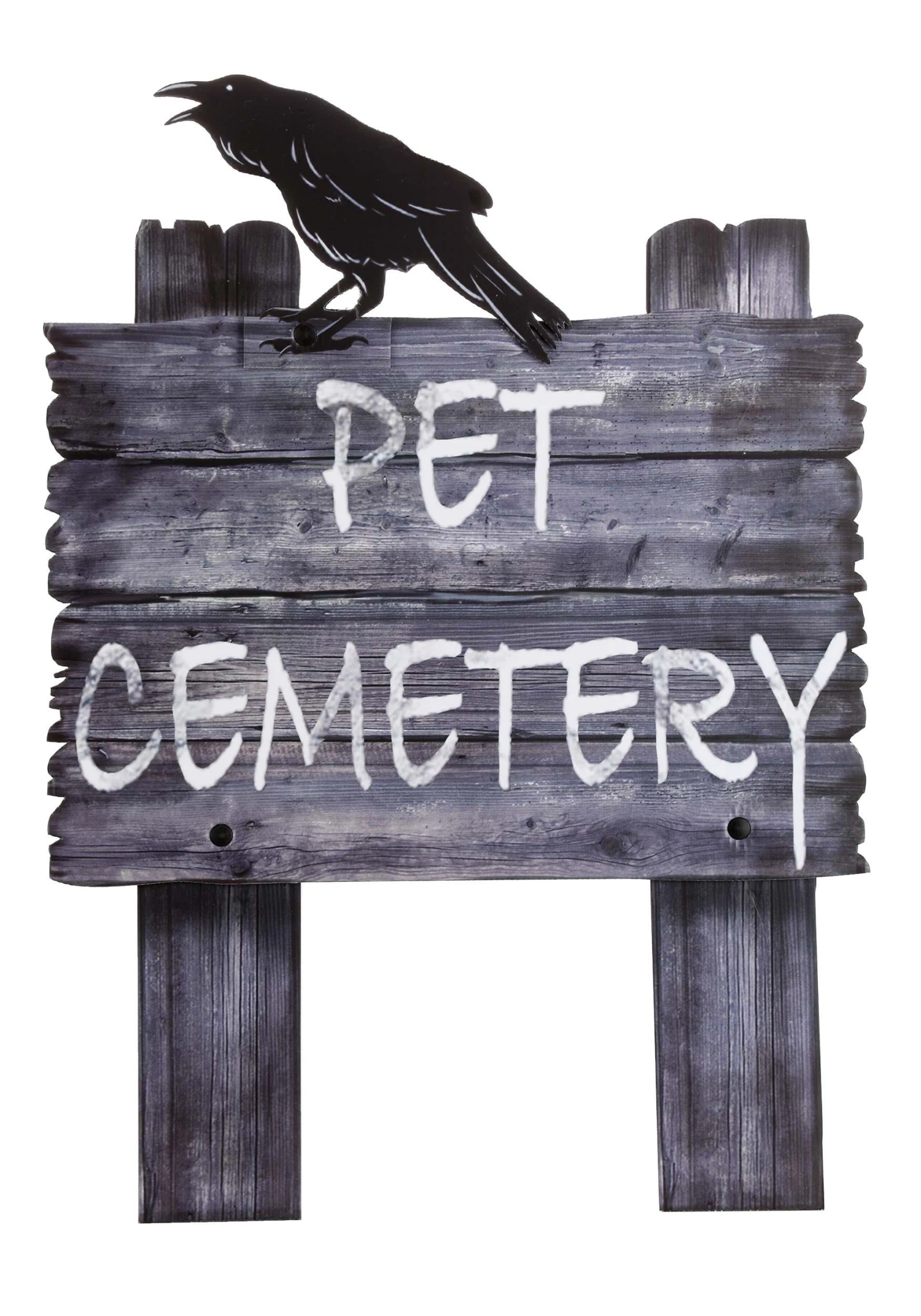 Witch Way Pet Cemetery Sign Halloween Decoration 4 Witch Way Pet Cemetery Sign Halloween Decoration - Image 2