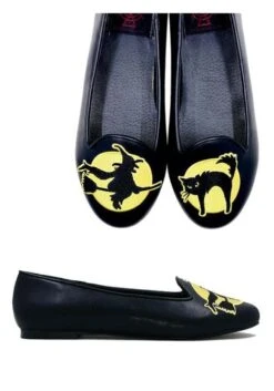 Witching Hour Black Ballet Flats For Women