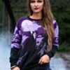 Witch's Moonlight Ride Halloween Sweater 2 Witch's Moonlight Ride Halloween Sweater -Halloween Costumes witchs moonlight ride ugly halloween sweater 1