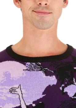 Witch's Moonlight Ride Halloween Sweater 16 Witch's Moonlight Ride Halloween Sweater -Halloween Costumes witchs moonlight ride ugly halloween sweater alt5