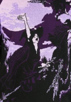 Witch's Moonlight Ride Halloween Sweater 18 Witch's Moonlight Ride Halloween Sweater -Halloween Costumes witchs moonlight ride ugly halloween sweater alt6