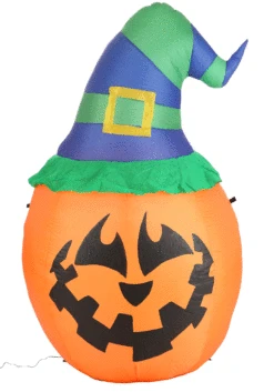 Witchy Jack O Lantern Inflatable Halloween Decoration -Halloween Costumes witchy jack o lantern inflatable decoration alt 2