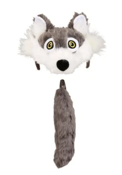 Soft Wolf Headband & Tail Costume Kit 9 Soft Wolf Headband & Tail Costume Kit -Halloween Costumes wolf soft headband tail kit alt 5