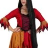 40" Long Black Witch Wig For Women -Halloween Costumes womens 40 inch long black wig