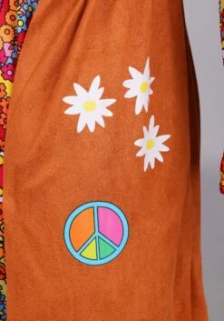 70s Woodstock Hippie Women's Costume Dress 18 70s Woodstock Hippie Women's Costume Dress -Halloween Costumes womens 70s woodstock hippie costume alt 6