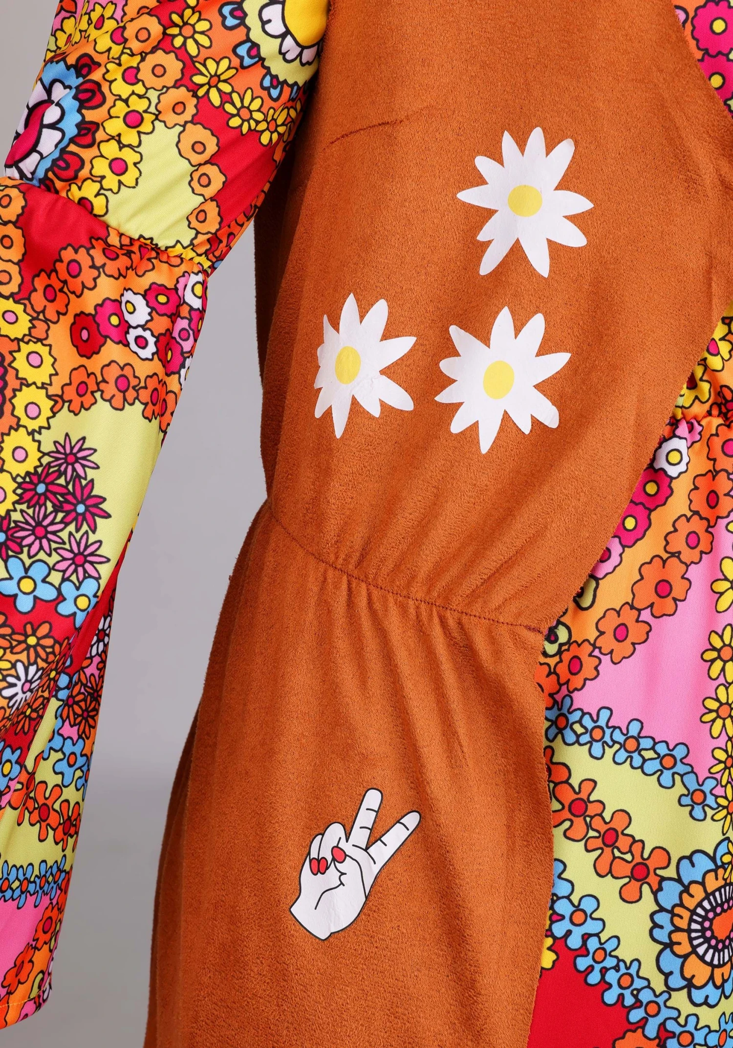 70s Woodstock Hippie Women's Costume Dress 10 70s Woodstock Hippie Women's Costume Dress - Image 8