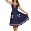 Dreamgirl Women's All Aboard Costume Dress -Halloween Costumes womens all aboard costume