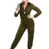 Women's Army Flightsuit Costume