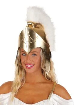Athena Women's Costume Gold Helmet