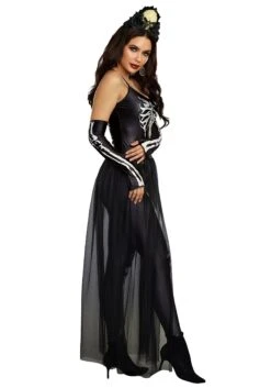 Dreamgirl Bare Bone Skeleton Babe Women's Costume -Halloween Costumes womens bare bone babe costume alt