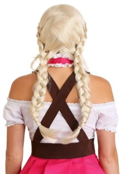 Women's Bavarian Girl Wig 7 Women's Bavarian Girl Wig -Halloween Costumes womens bavarian girl wig back