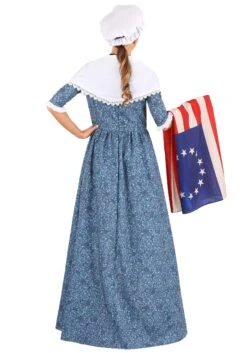 Betsy Ross Women's Costume Dress 8 Betsy Ross Women's Costume Dress -Halloween Costumes womens betsy ross costume alt 2