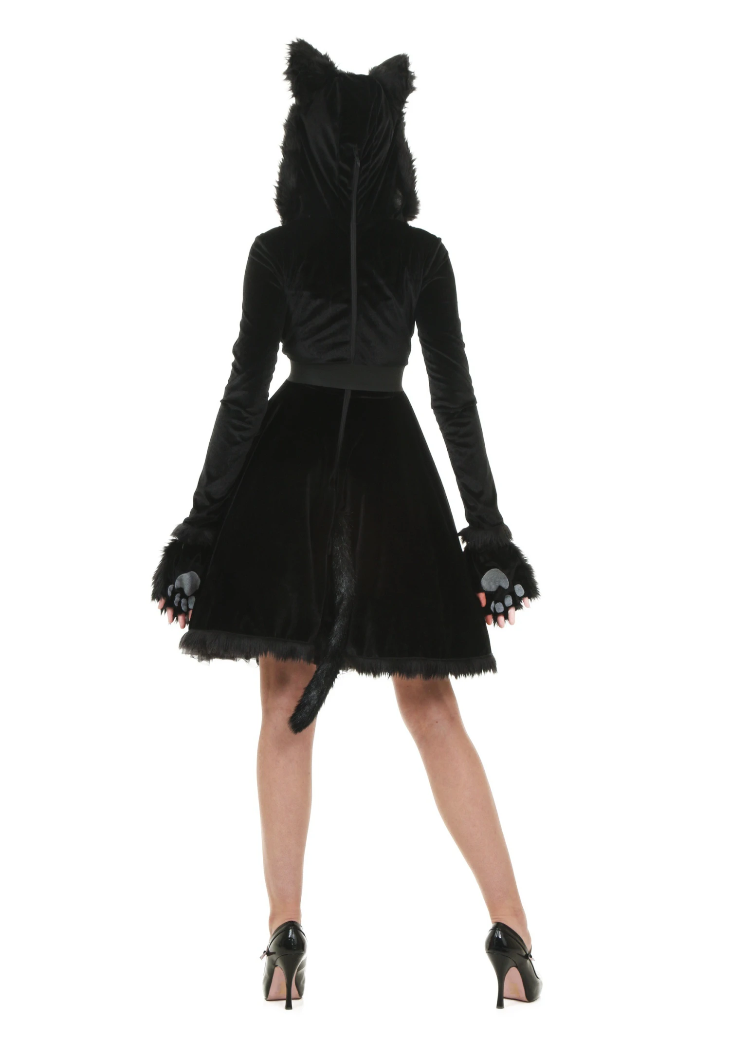 Women Black Cat Skirt Costume 4 Women Black Cat Skirt Costume - Image 2