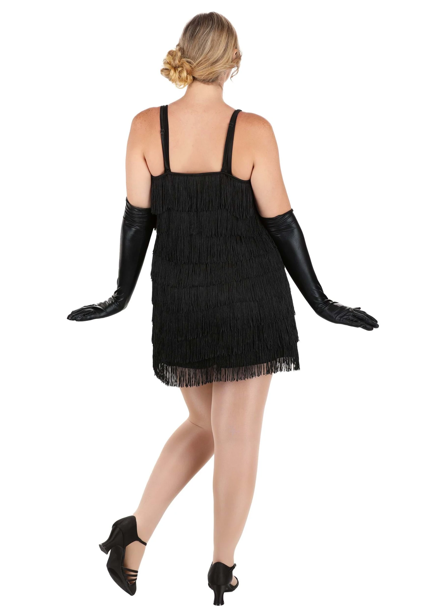 Dreamgirl Black Fringe Flapper Costume For Women 4 Dreamgirl Black Fringe Flapper Costume For Women - Image 2