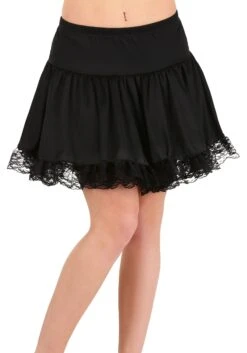 Black Lace Petticoat 17'' Long