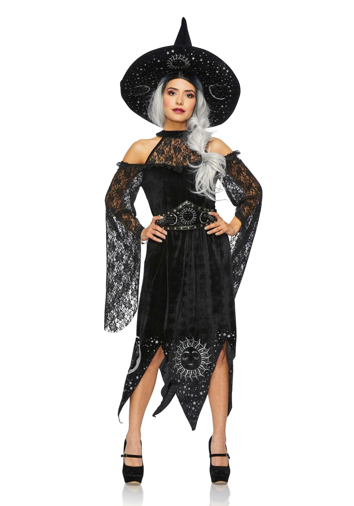 Women's Black Mystic Witch Costume For Women 3 Women's Black Mystic Witch Costume For Women