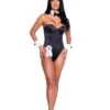 Roma Playboy Black Bunny Costume For Women 1 Roma Playboy Black Bunny Costume For Women -Halloween Costumes womens black playboy bunny costume