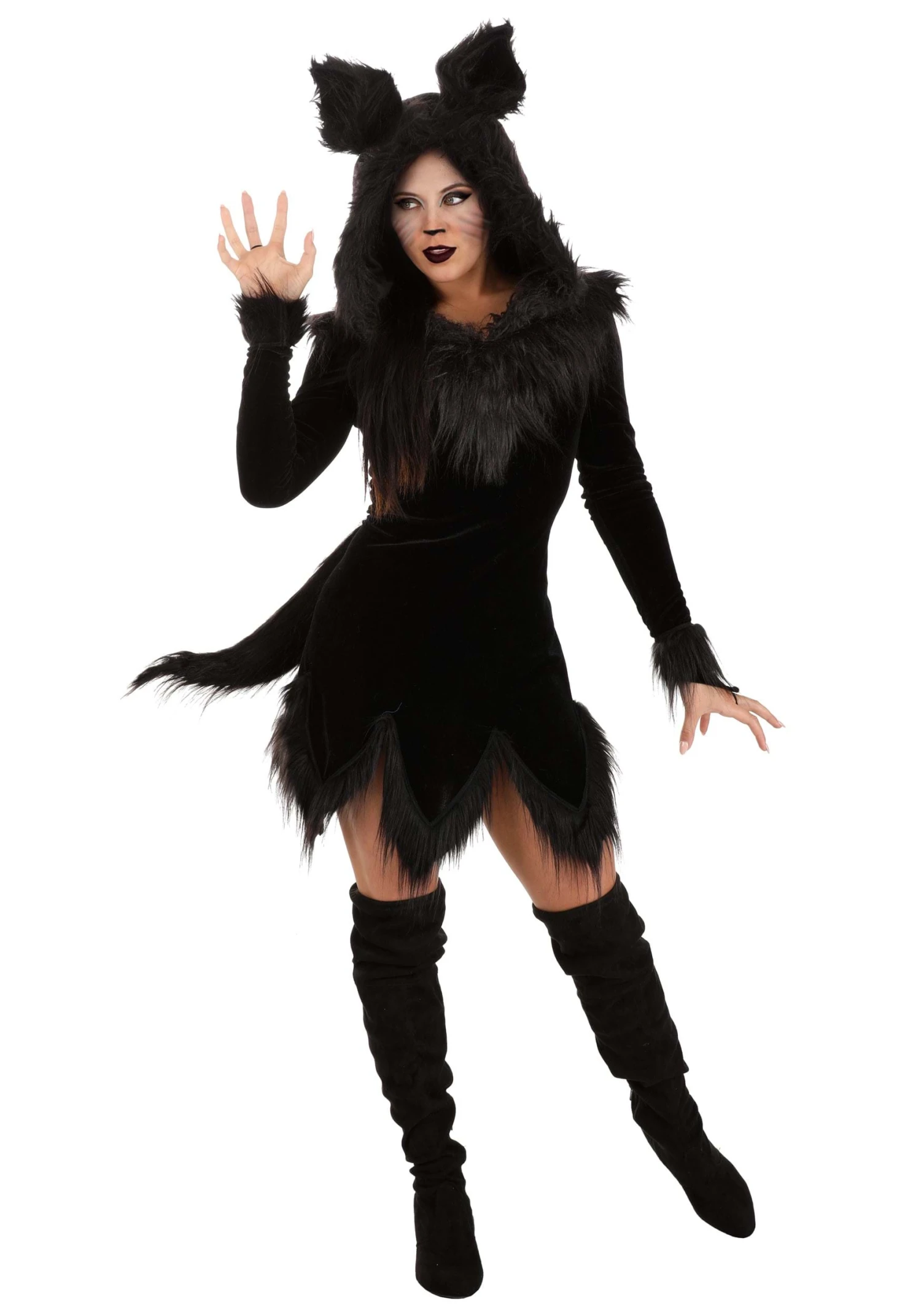 Black Wolf Costume For Women 3 Black Wolf Costume For Women