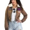 Top Gun Women's Bomber Jacket Costume -Halloween Costumes womens bomber jacket top gun costume