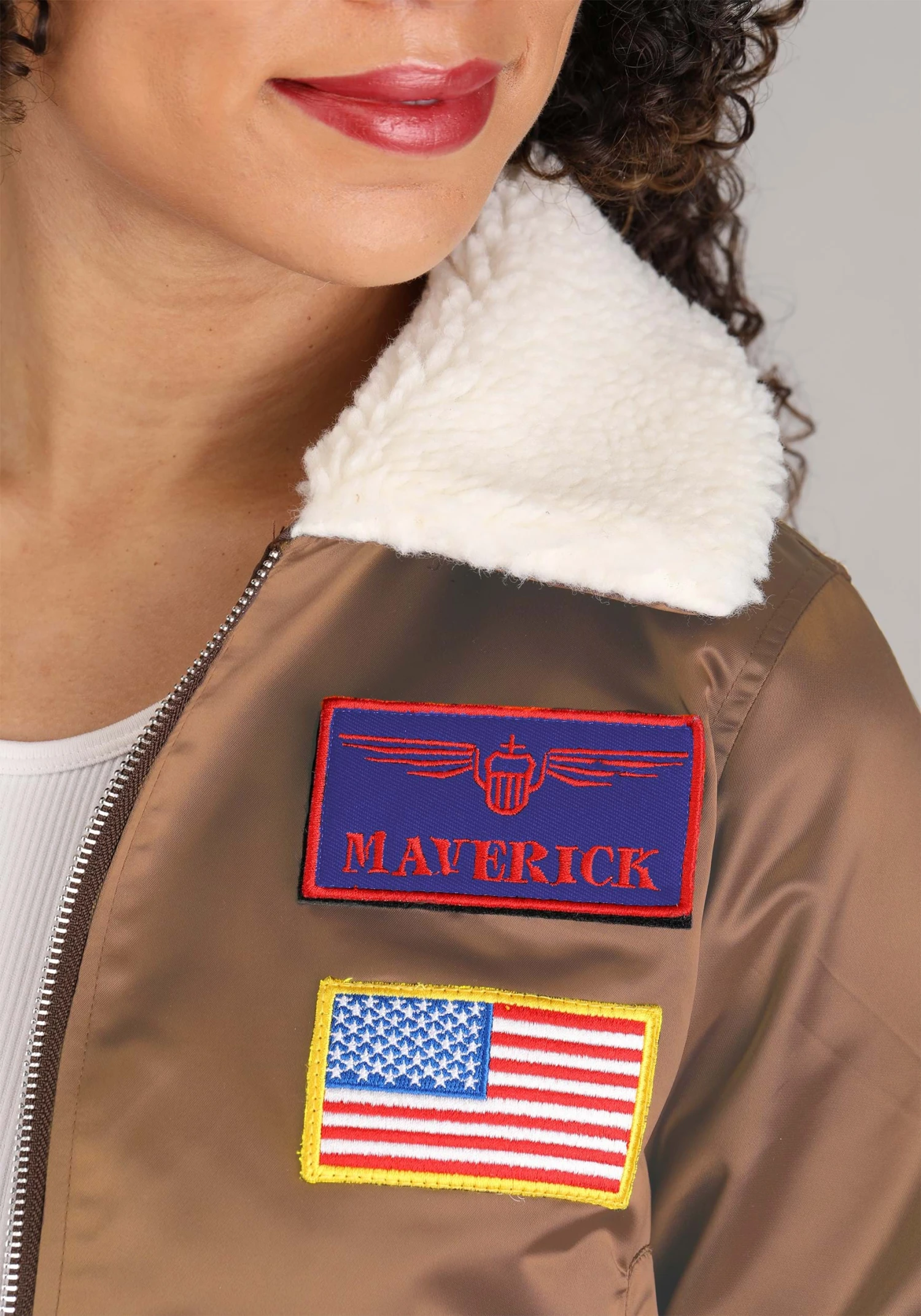 Top Gun Women's Bomber Jacket Costume 7 Top Gun Women's Bomber Jacket Costume - Image 5