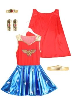 Caped Wonder Woman Costume For Adults 19 Caped Wonder Woman Costume For Adults -Halloween Costumes womens caped wonder woman costume alt 5