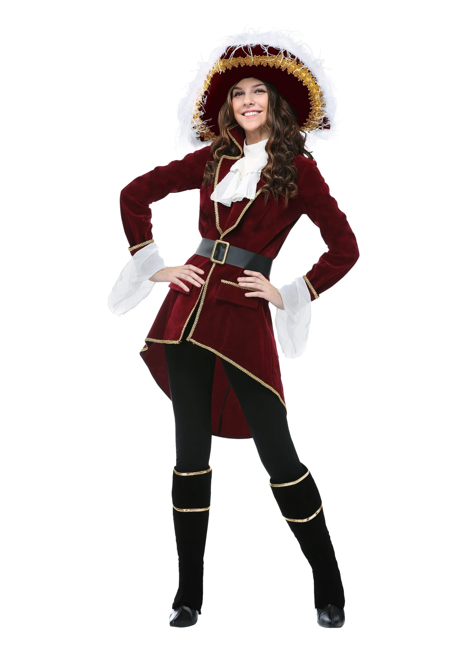 Women's Captain Hook Plus Size Costume 3 Women's Captain Hook Plus Size Costume