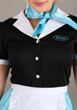Women's Car Hop Waitress Costume -Halloween Costumes womens car hop waitress costume alt 4