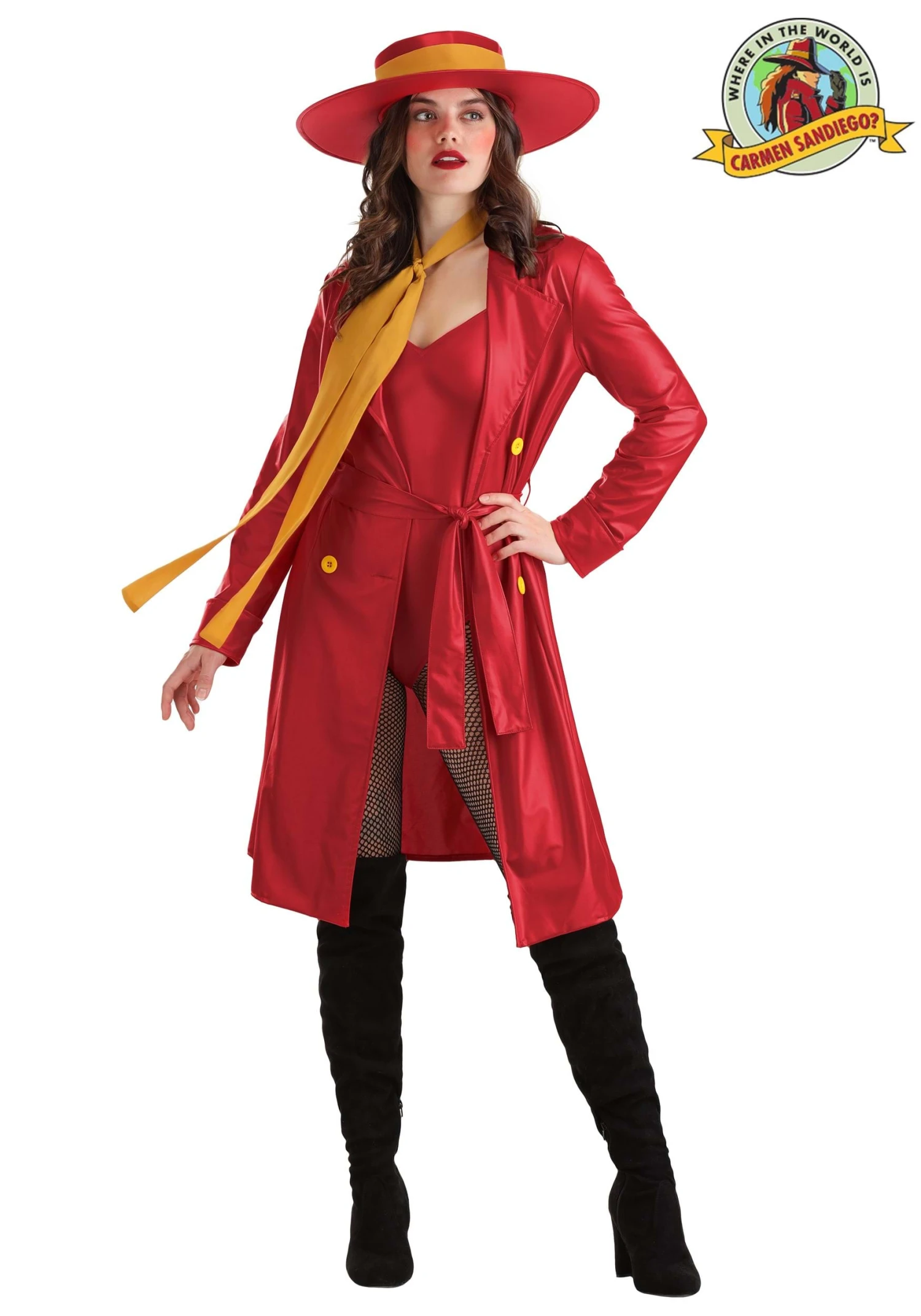 Women's Carmen Sandiego Bodysuit Costume 3 Women's Carmen Sandiego Bodysuit Costume