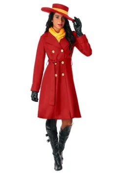 Women's Carmen Sandiego Costume 14 Women's Carmen Sandiego Costume -Halloween Costumes womens carmen sandiego costume alt 5