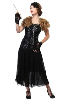 Women's Charleston Flapper Costume Dress -Halloween Costumes womens charleston flapper costume alt 2