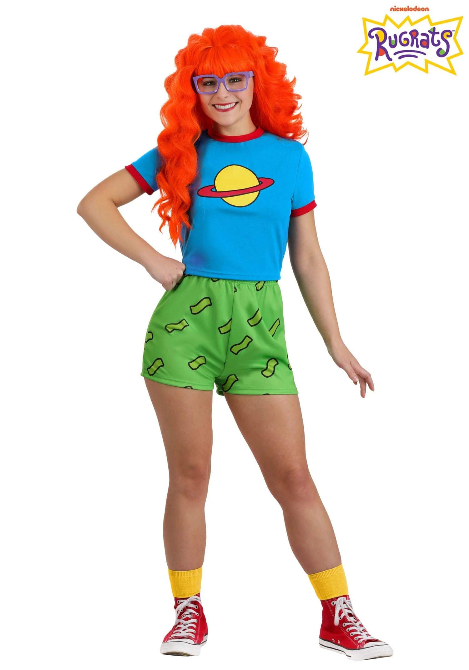 Women's Nickelodeon Rugrats Chuckie Costume 3 Women's Nickelodeon Rugrats Chuckie Costume