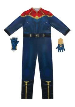 JAZWARES Classic Captain Marvel Costume For Women -Halloween Costumes womens classic captain marvel costume alt 5