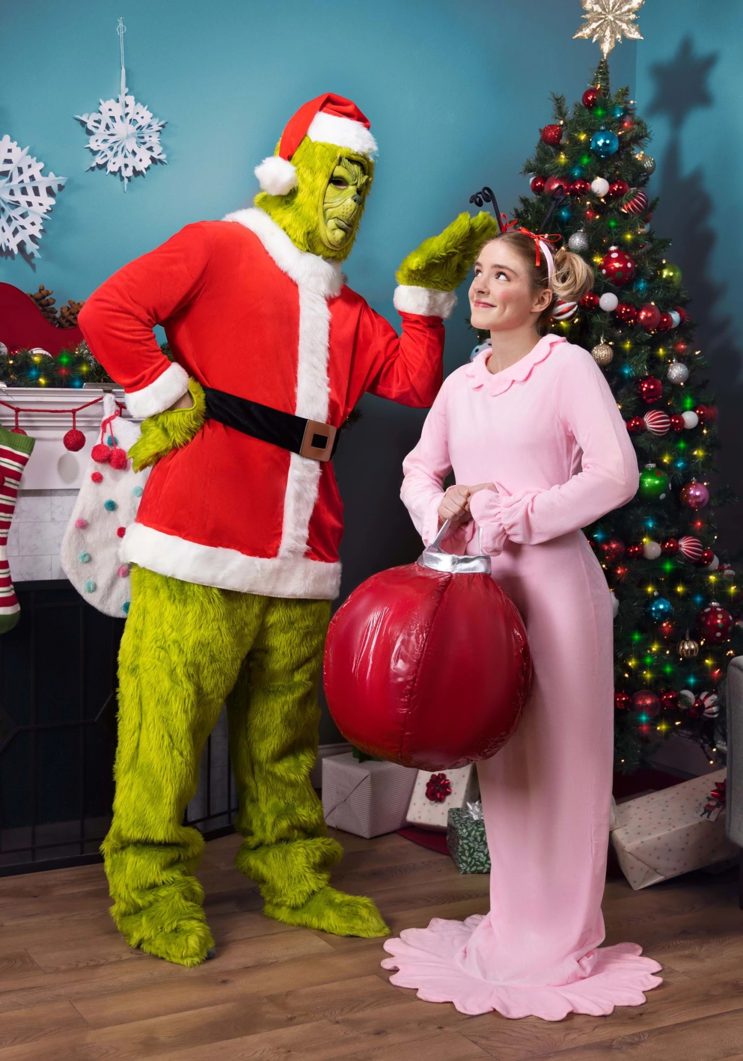 Women's Dr. Seuss Classic Cindy Lou Who Costume 5 Women's Dr. Seuss Classic Cindy Lou Who Costume - Image 3
