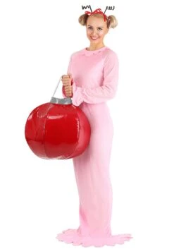 Women's Dr. Seuss Classic Cindy Lou Who Costume 14 Women's Dr. Seuss Classic Cindy Lou Who Costume -Halloween Costumes womens classic christmas girl costume alt 4