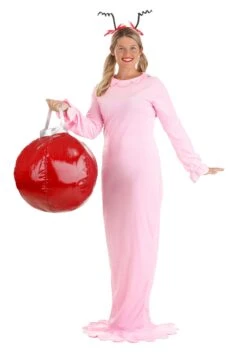 Women's Dr. Seuss Classic Cindy Lou Who Costume 16 Women's Dr. Seuss Classic Cindy Lou Who Costume -Halloween Costumes womens classic christmas girl costume alt 5