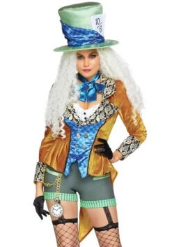 LEG AVENUE Classic Mad Hatter Costume For Women 6 LEG AVENUE Classic Mad Hatter Costume For Women -Halloween Costumes womens classic mad hatter costume alt 1
