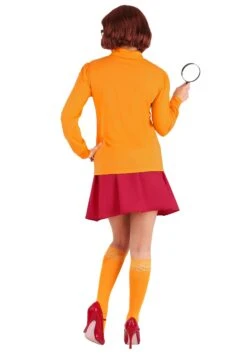 Classic Scooby Doo Velma Costume For Women -Halloween Costumes womens classic scooby doo velma costume alt 5