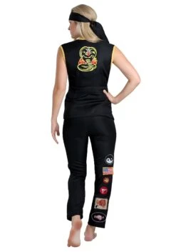 Women's Cobra Kai Costume 11 Women's Cobra Kai Costume -Halloween Costumes womens cobra kai alt 4
