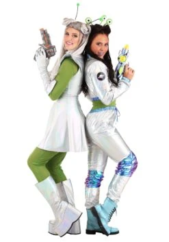 Cosmonaut Alien Women's Costume -Halloween Costumes womens cosmonaut alien costume alt 2